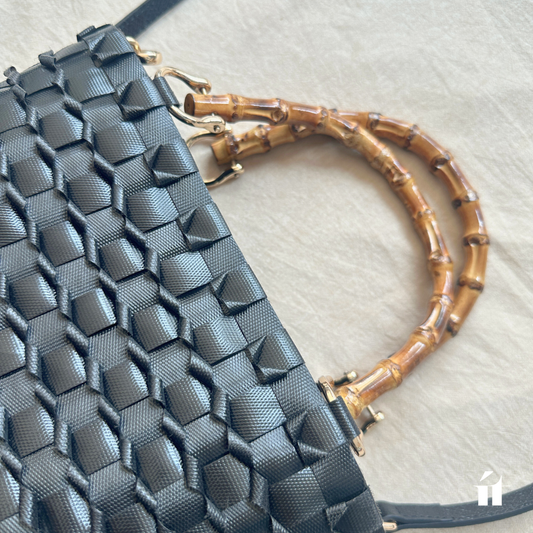 バンブーハンドルバッグ